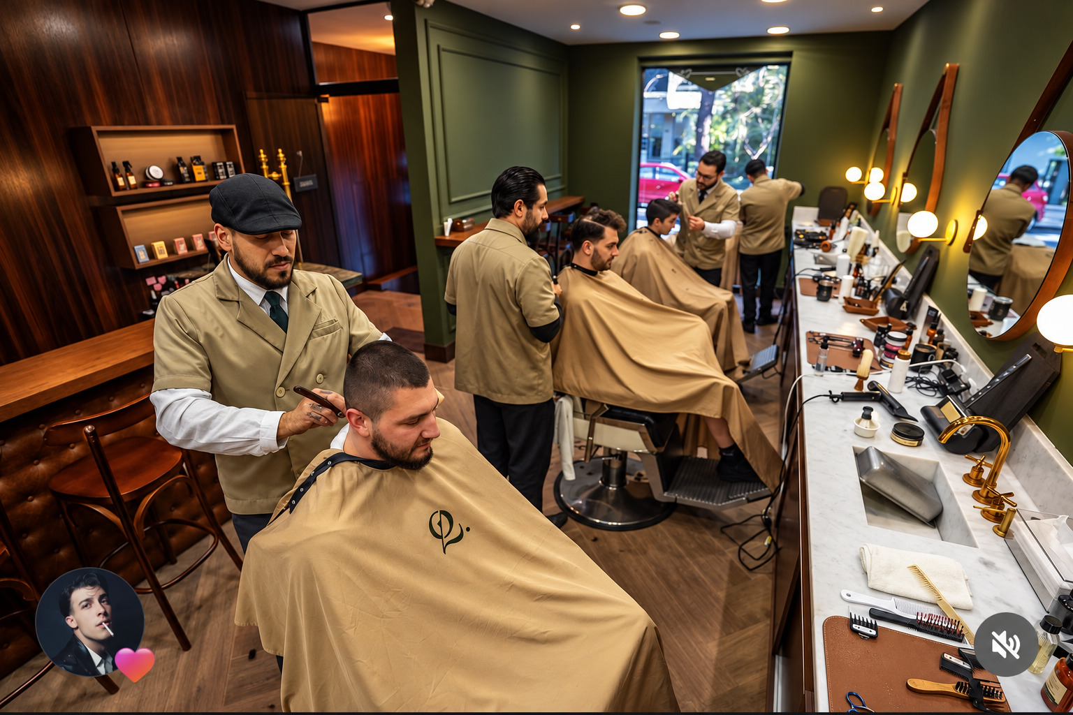 QOD Barbershop na La Eminência . Lounge